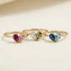 Anillo de Piedras Dorado