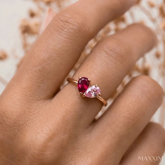 Anillo de Piedras Dorado