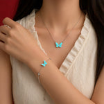 Conjunto de Joyería Luminosa de Mariposa
