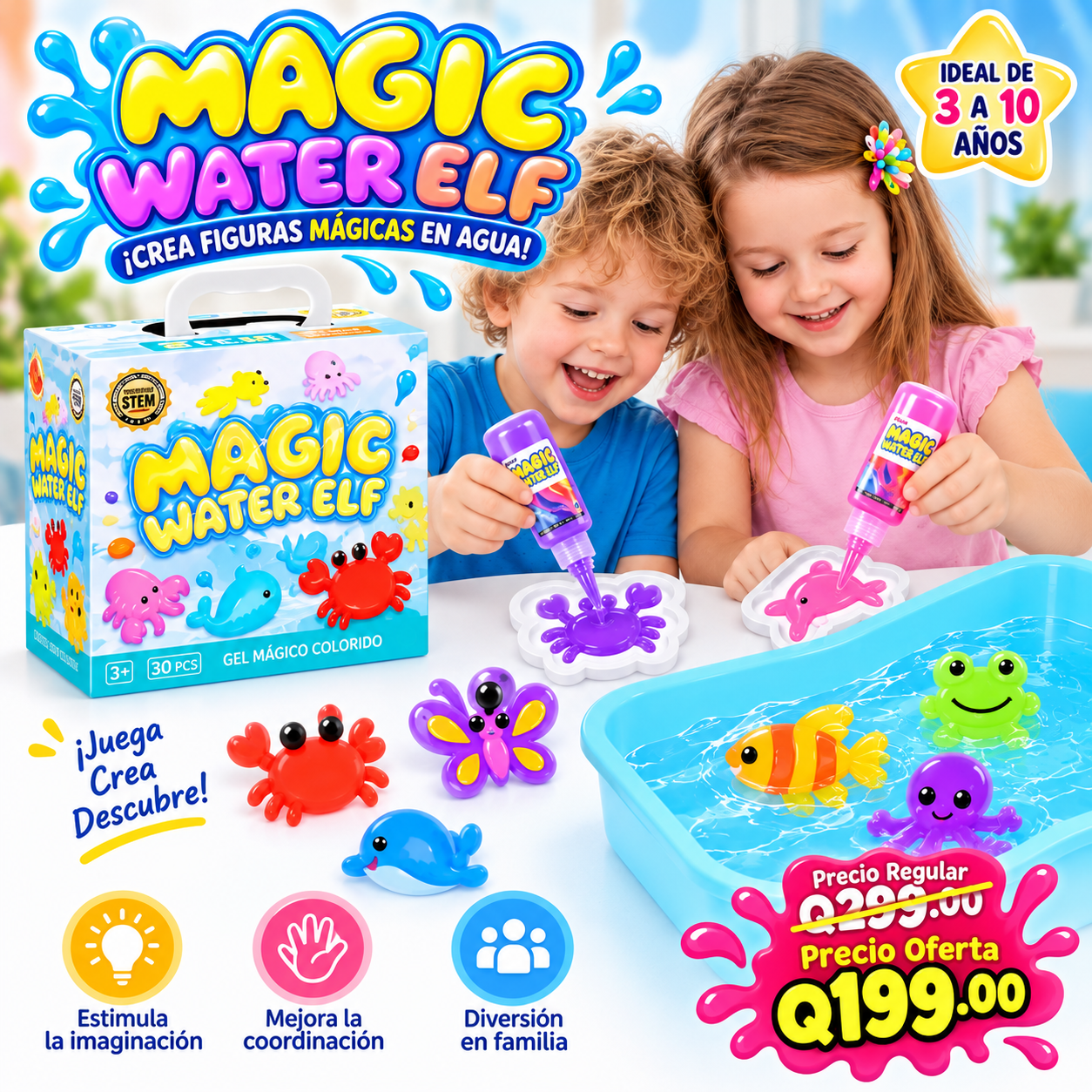 Kit de Fabricación de Figuras 3D de Agua