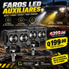 Foco LED Bicolor Auxiliar Para Moto o Carro