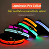 Collar de nailon LED para perros