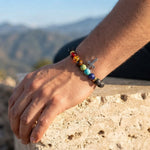 Pulsera de Piedras Volcánicas